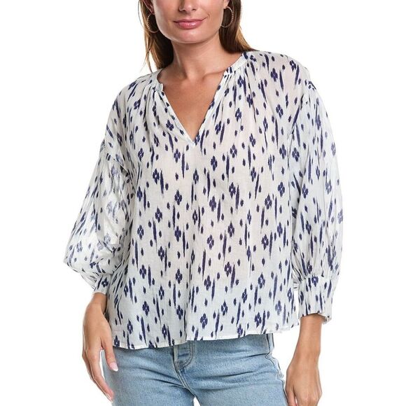 Velvet by Graham & spencer ikat boho blouse - Picture 1 of 7